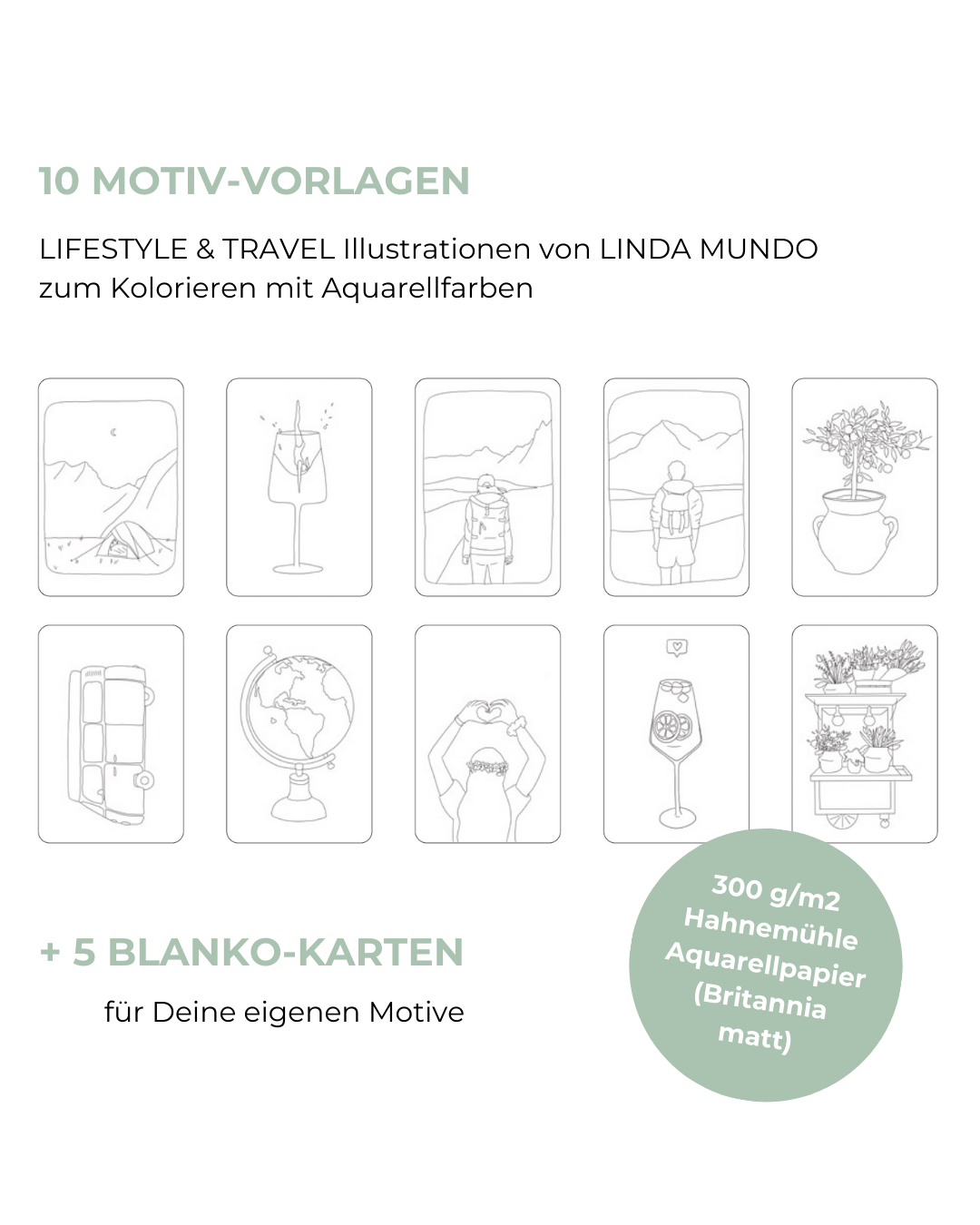 LIFESTYLE & TRAVEL Motiv-Vorlagen Box