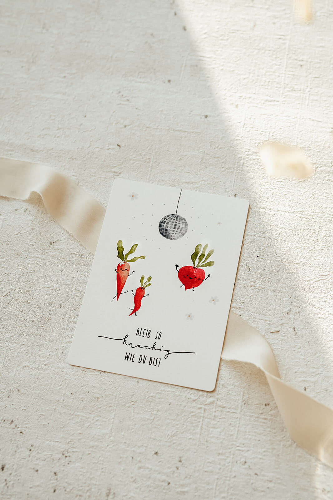 Postkarte Geburtstag Partygemüse Deutsch