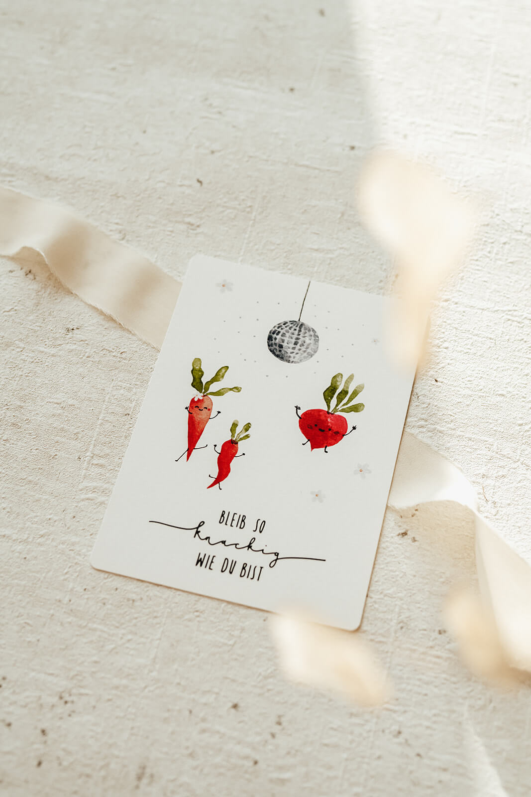 Postkarte Geburtstag Partygemüse Deutsch