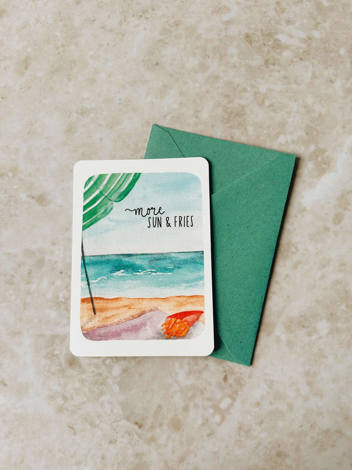 Postkarte More SUN & FRIES