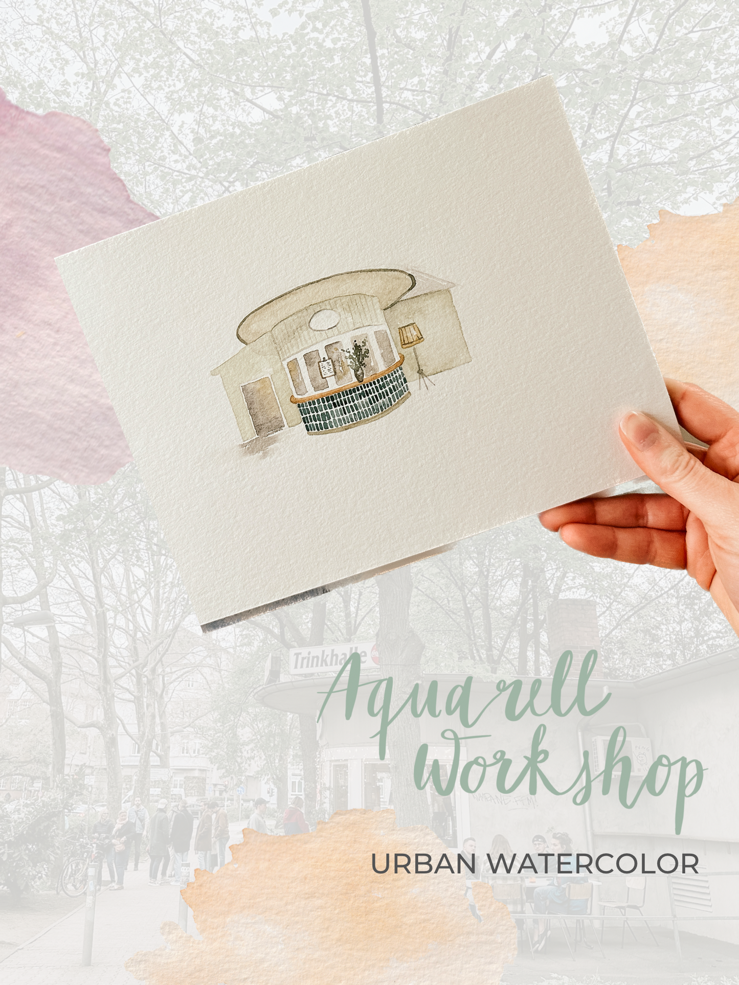 Urban Watercolor Kurs im Café FEIN