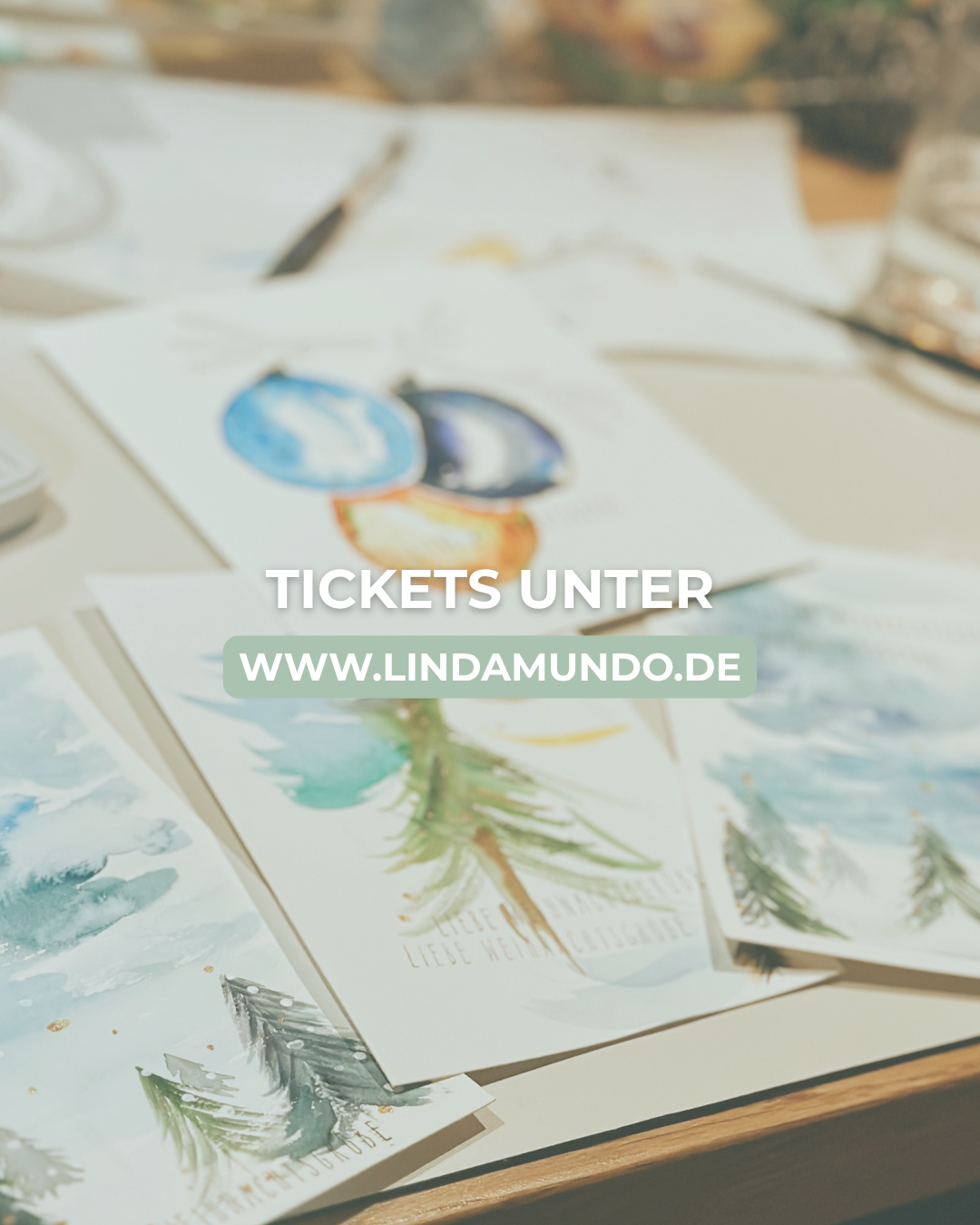 Watercolor Christmas Cards - Seligenstadt