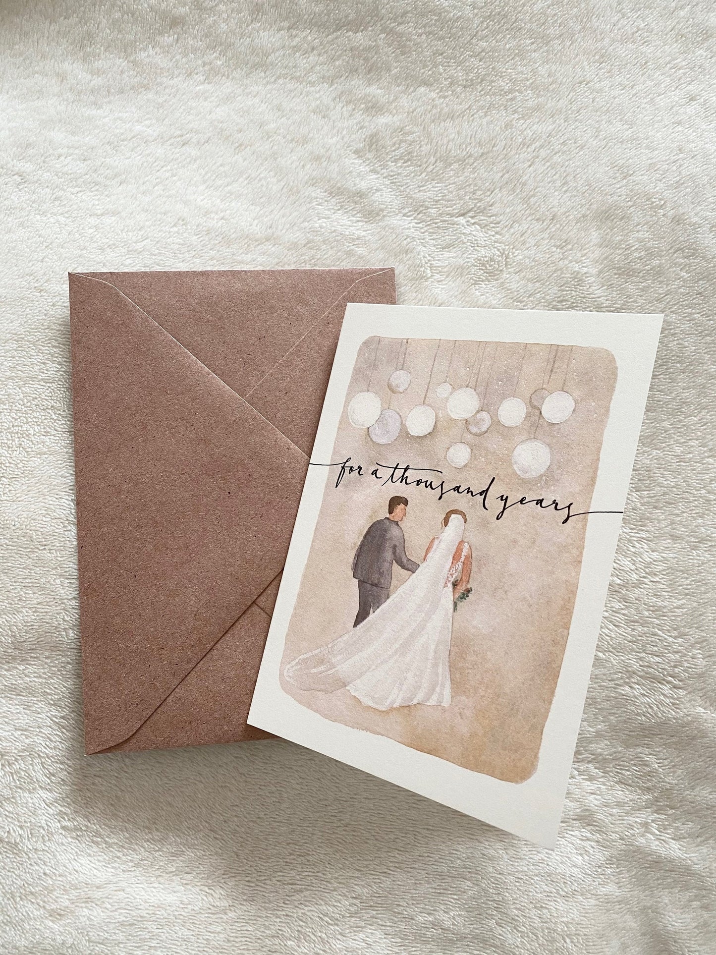Klappkarte Hochzeit Boho