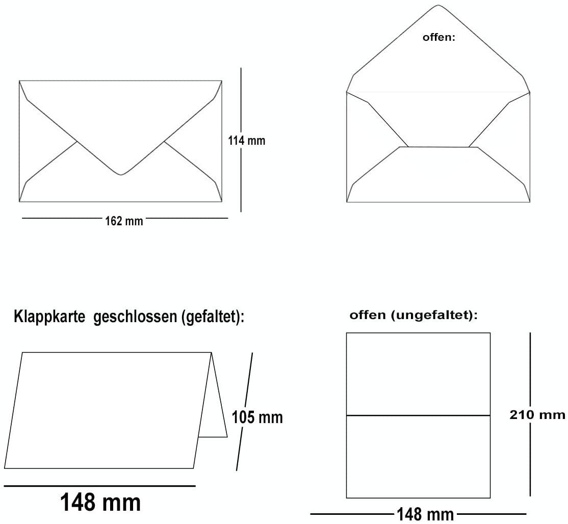 Klappkarte Hochzeit Eukalyptus Paar