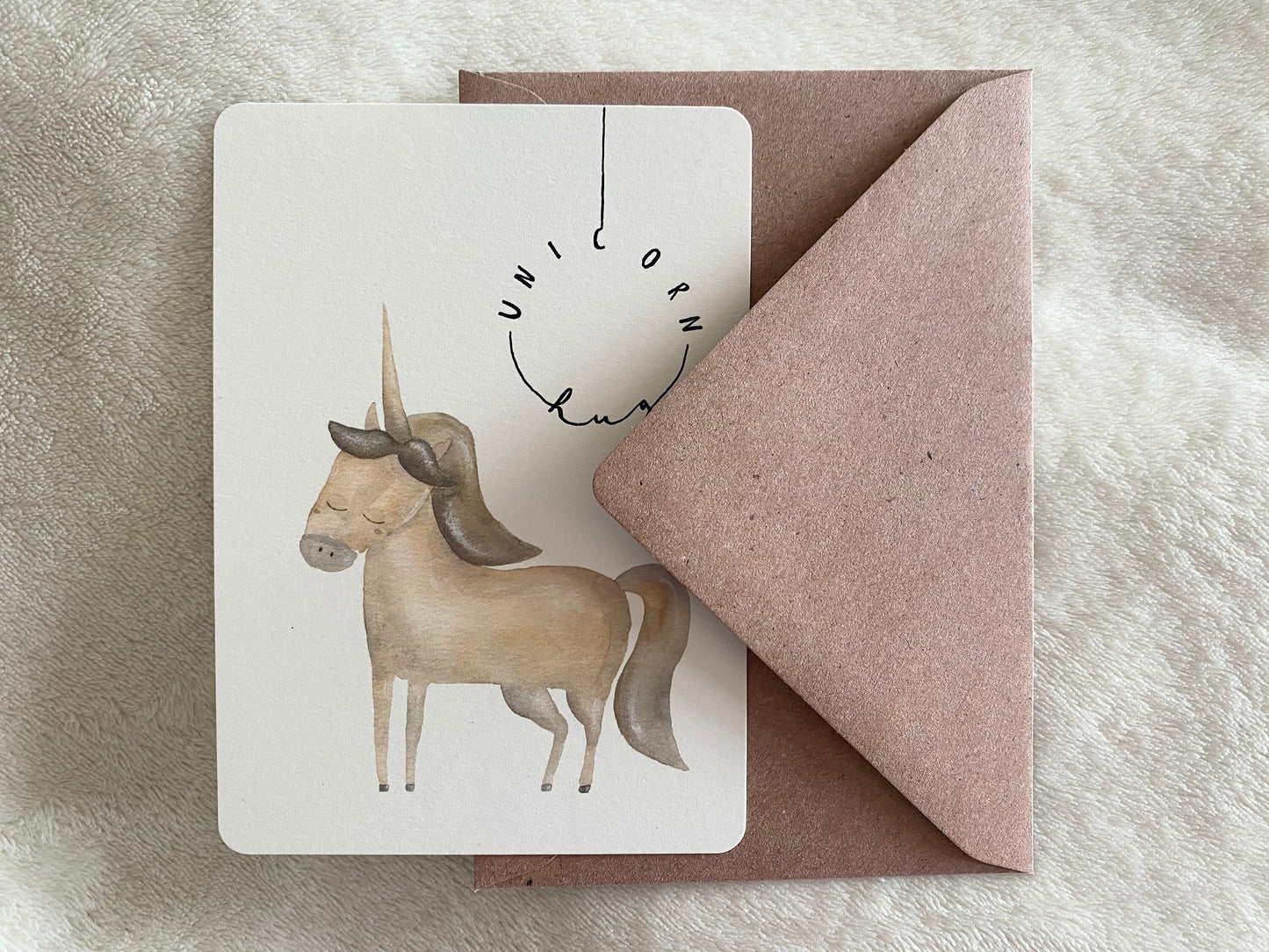 Postkarte Einhorn