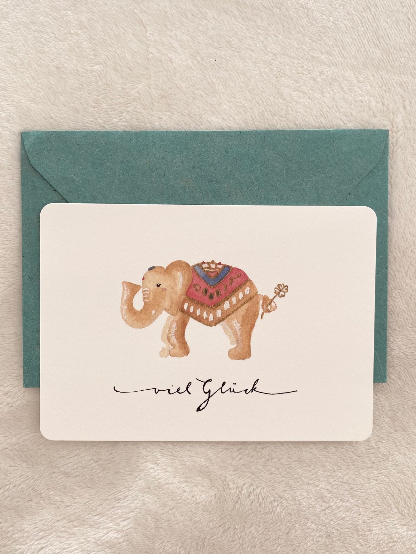 Postkarte Viel Glück