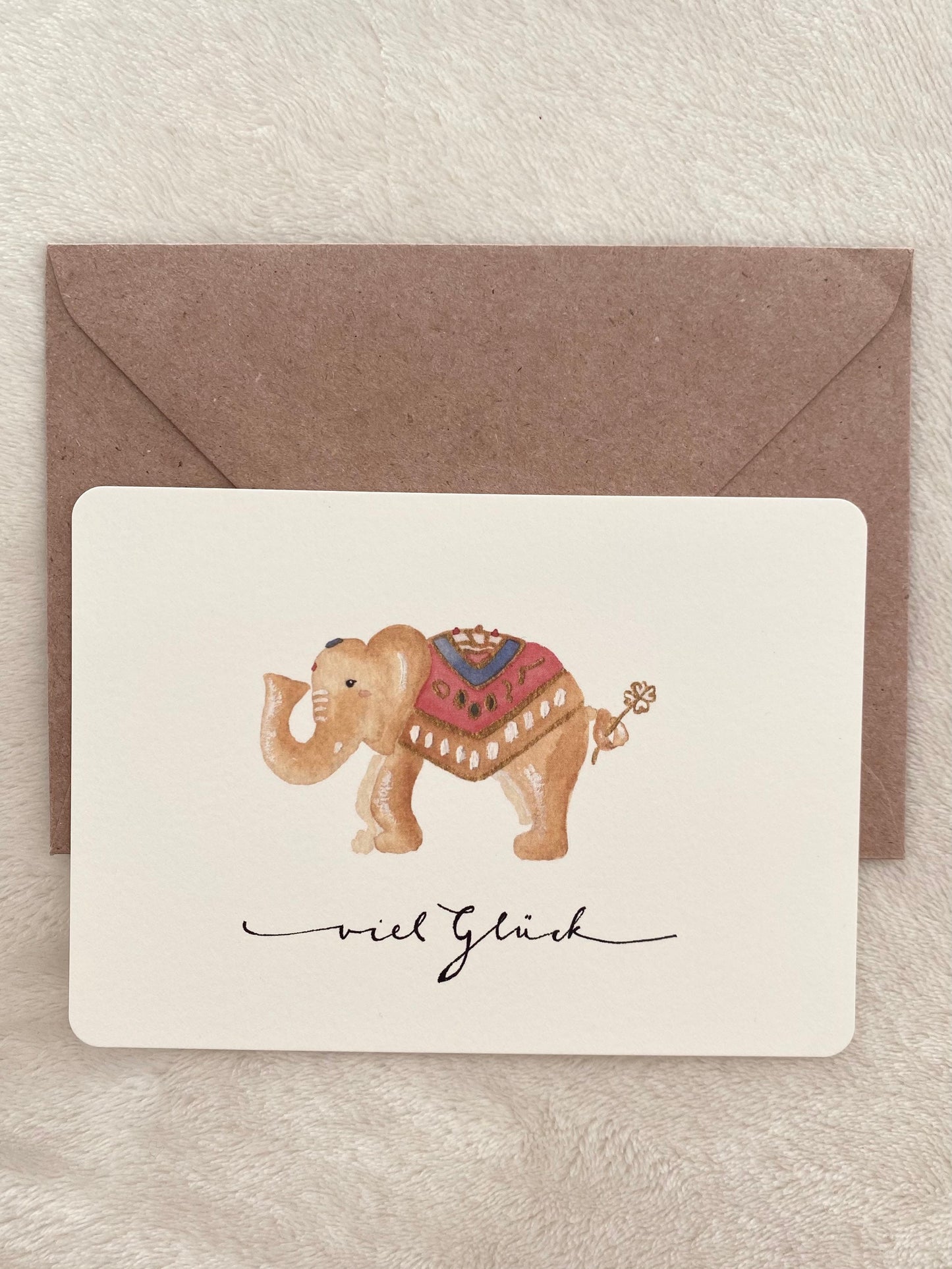 Postkarte Viel Glück