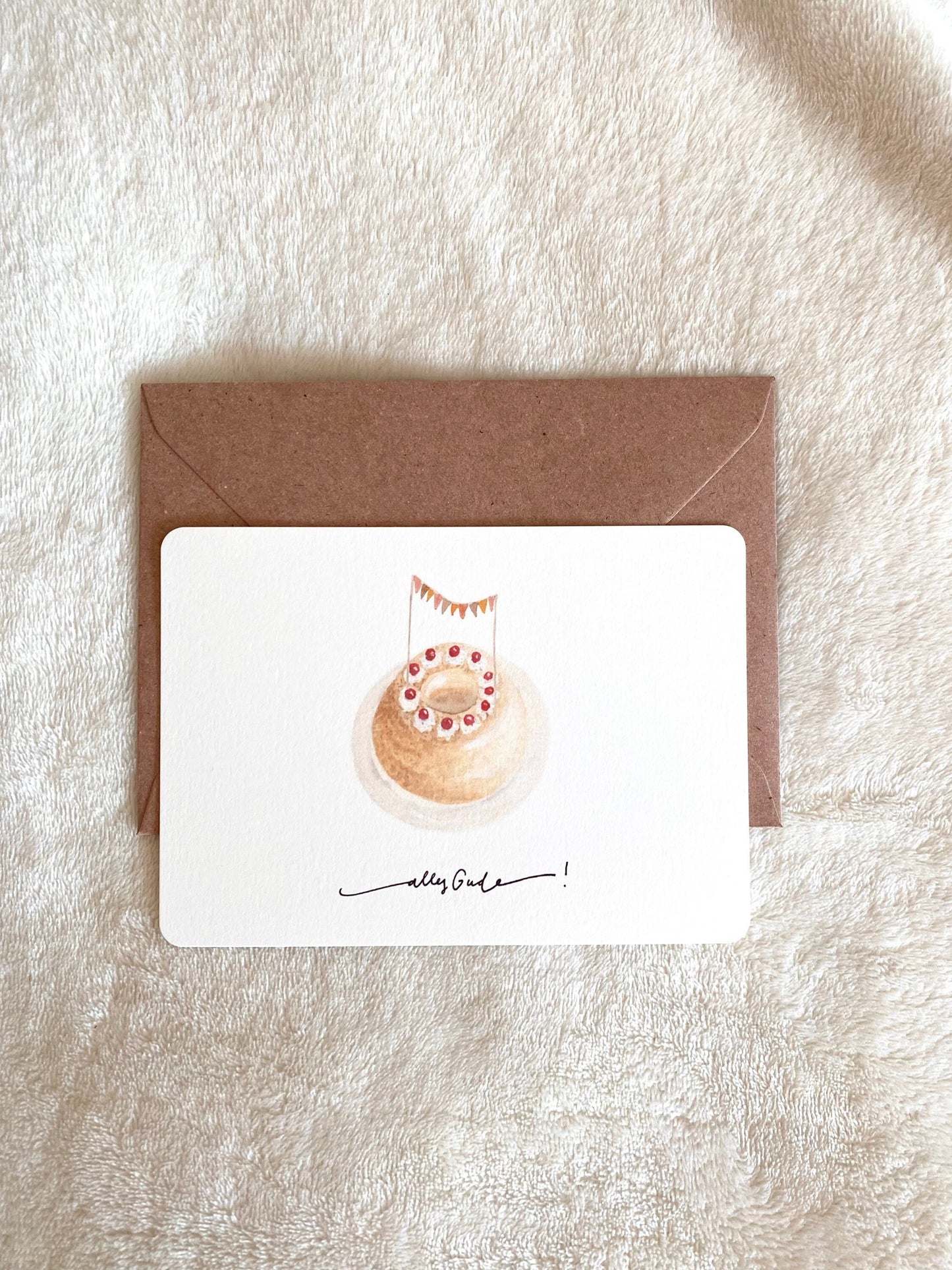 Postkarte Geburtstag Frankfurter Kranz