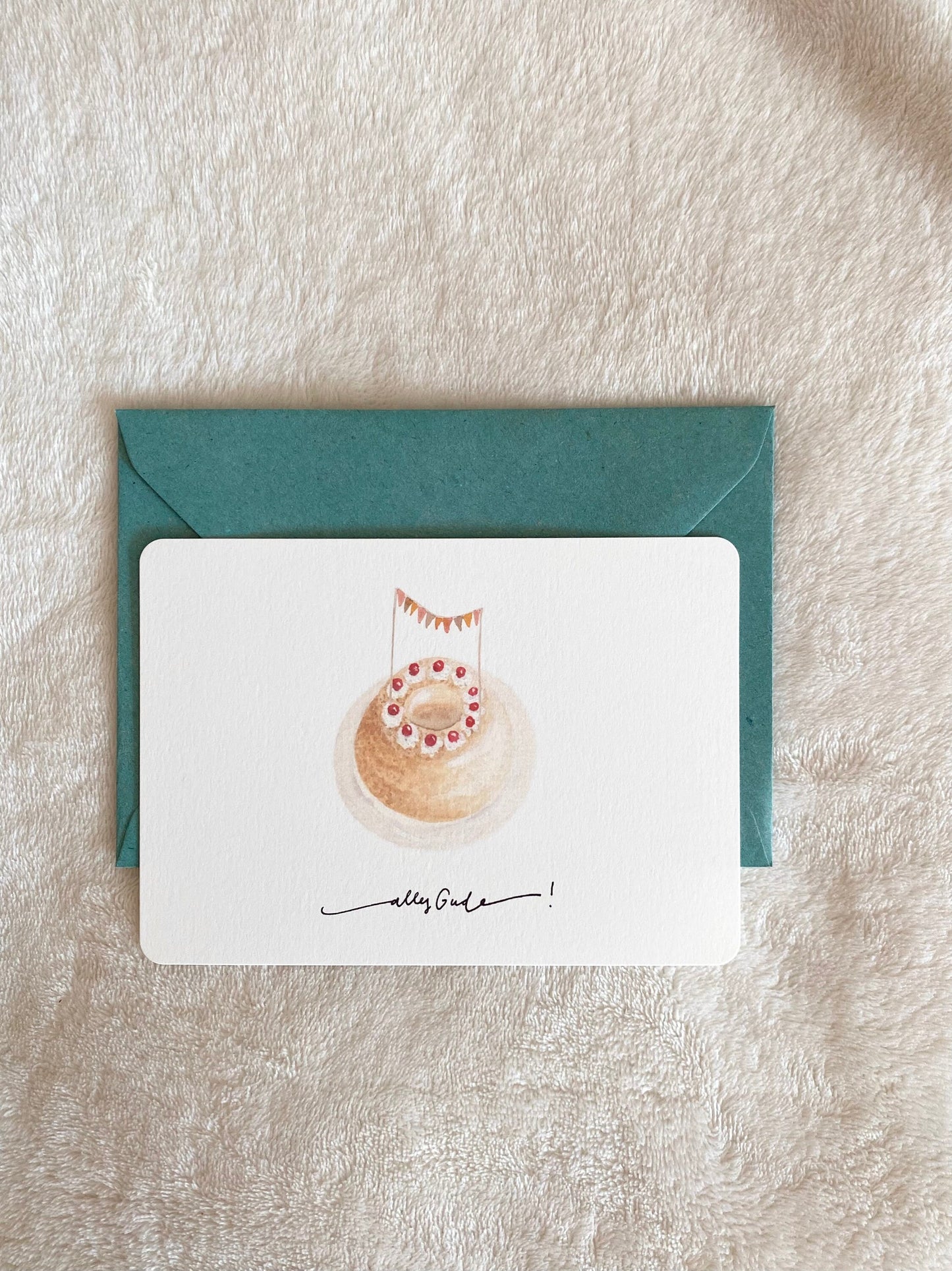 Postkarte Geburtstag Frankfurter Kranz