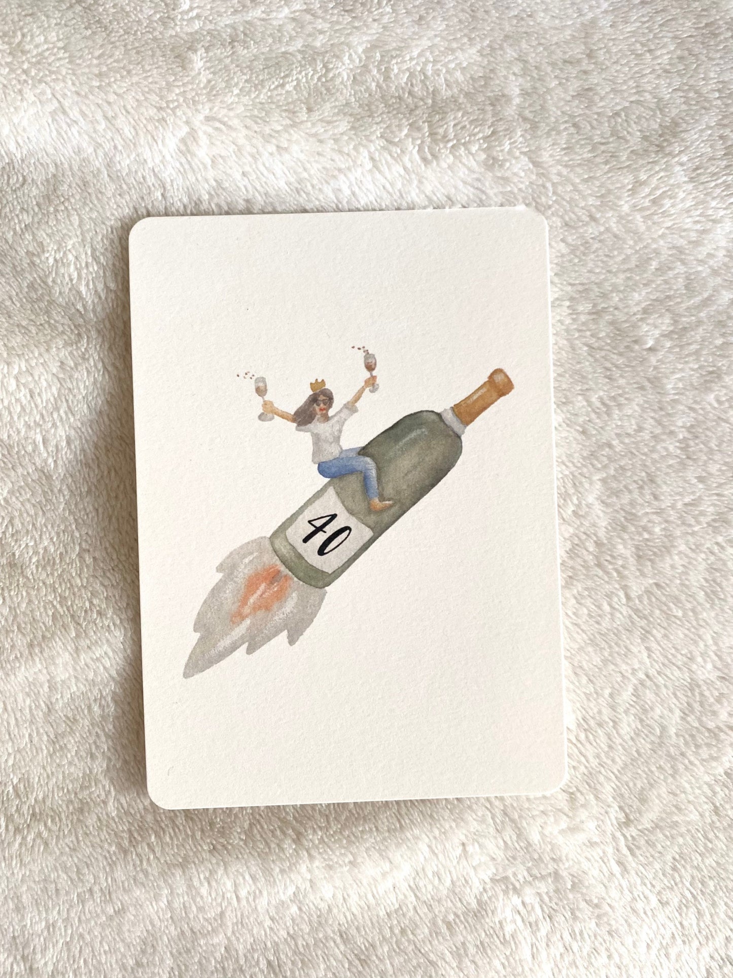 Postkarte 40. Geburtstag