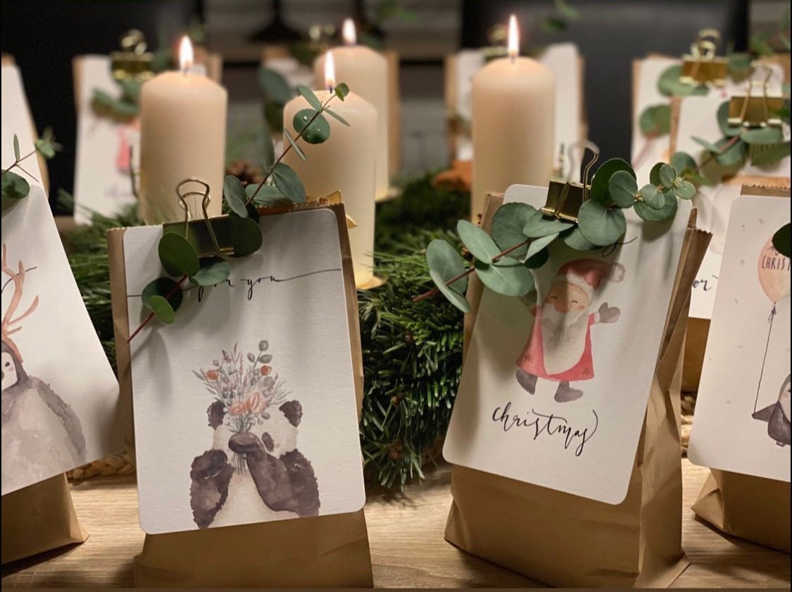 Weihnachtskarte Winterfuchs