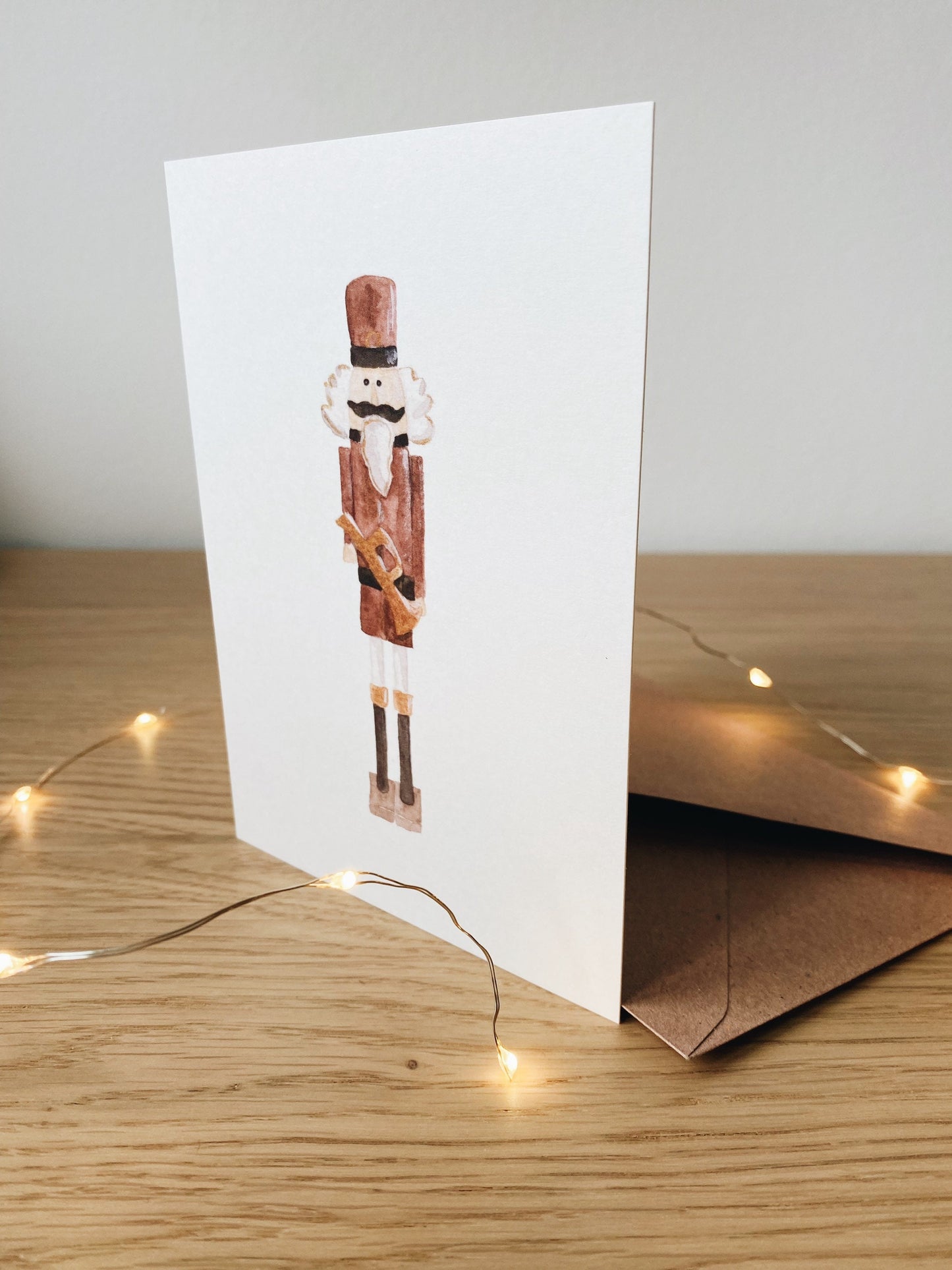 Weihnachtskarte Nussknacker minimalistisch