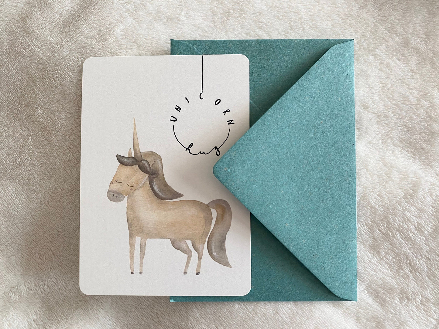 Postkarte Einhorn