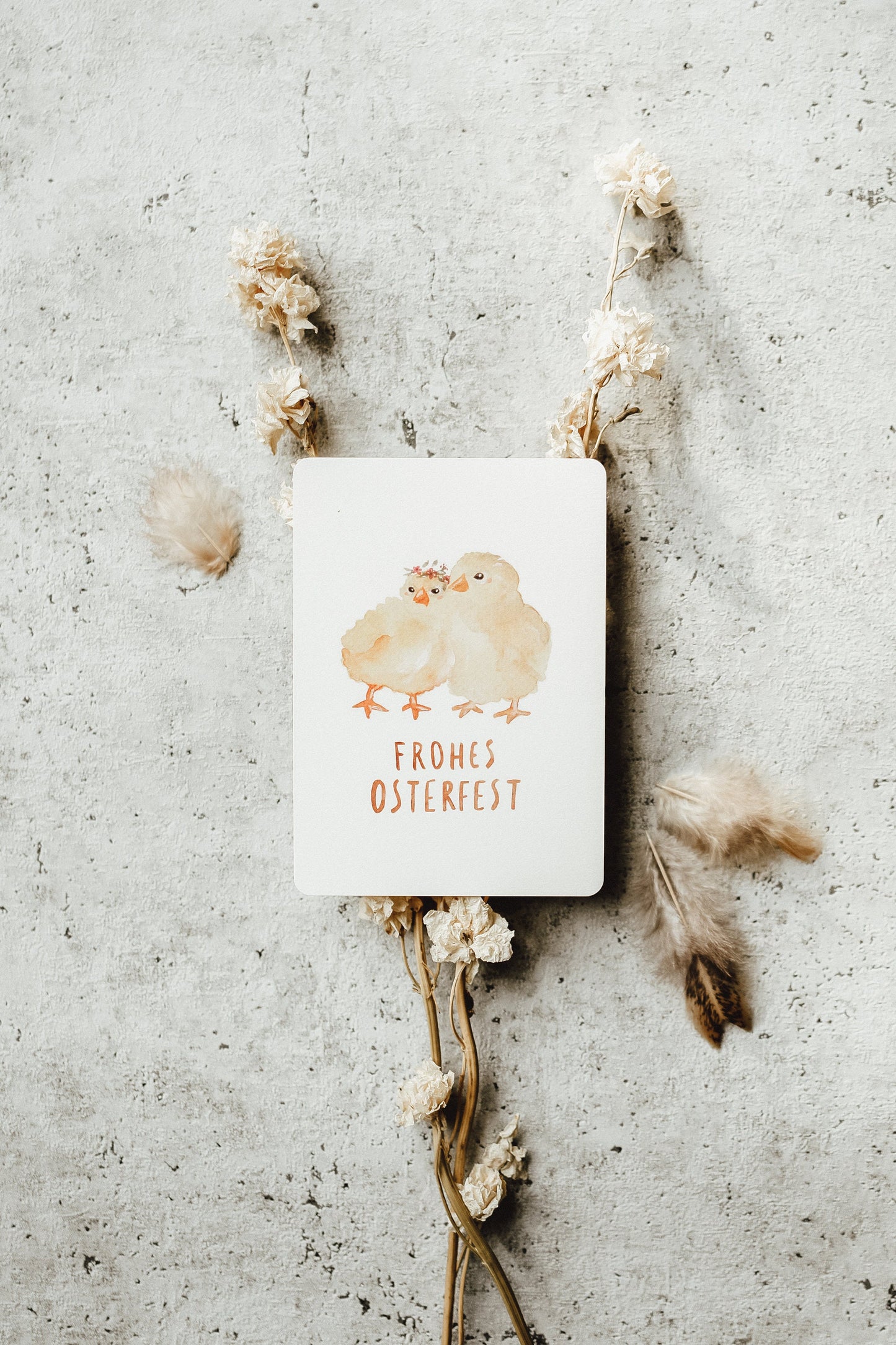 Postkarte Ostern Küken