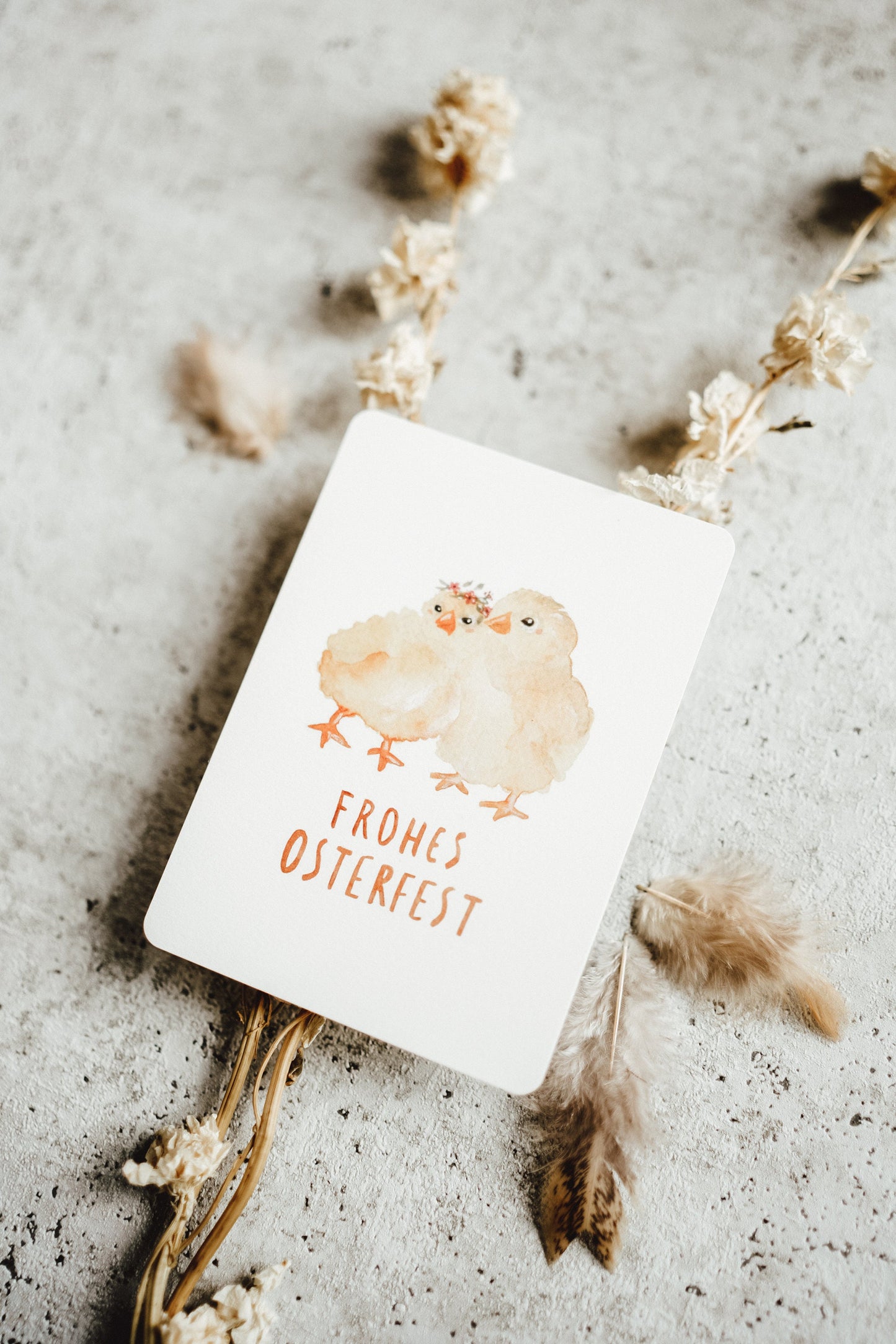 Postkarte Ostern Küken