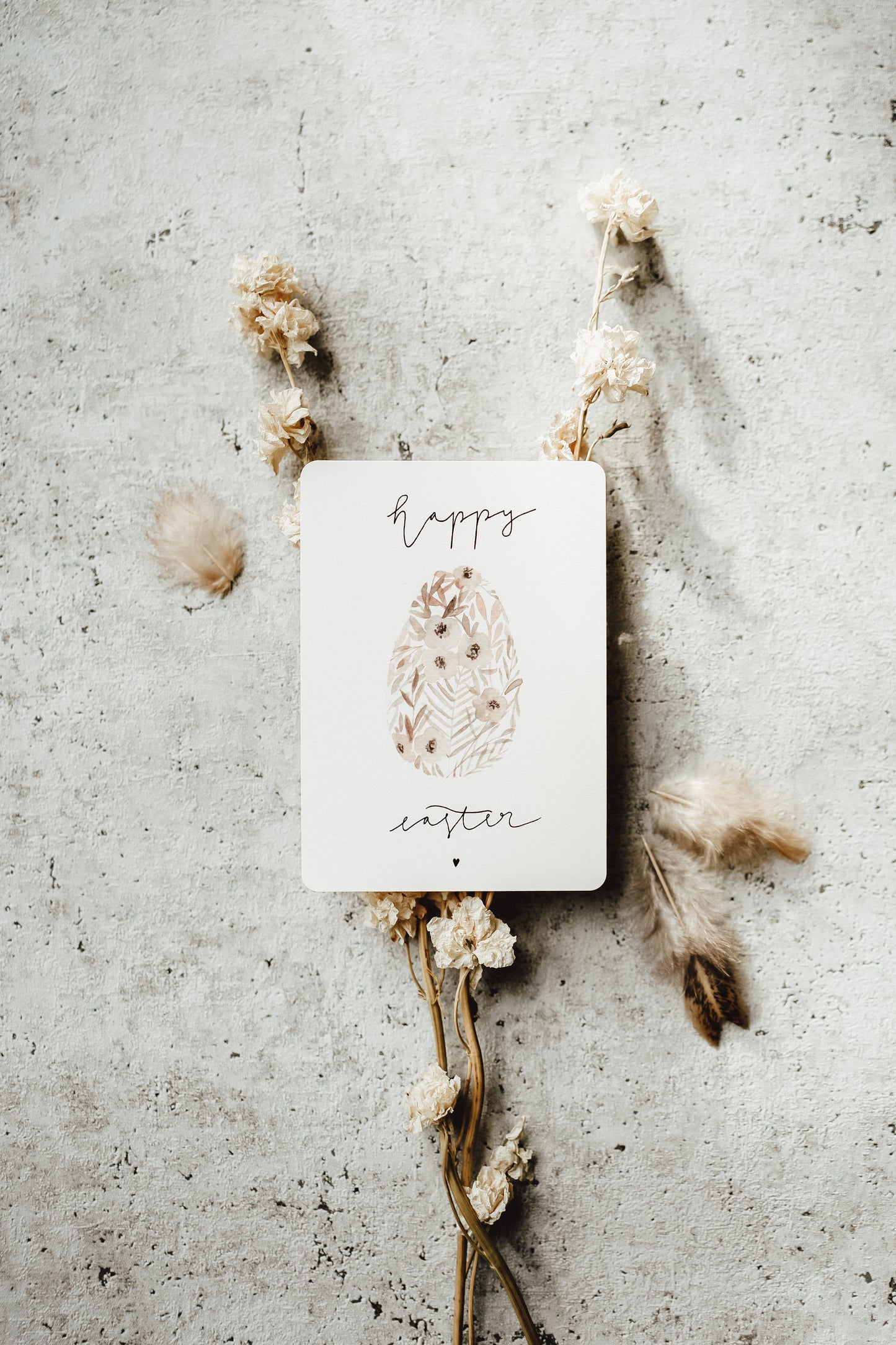 Postkarte Ostern Boho Osterei