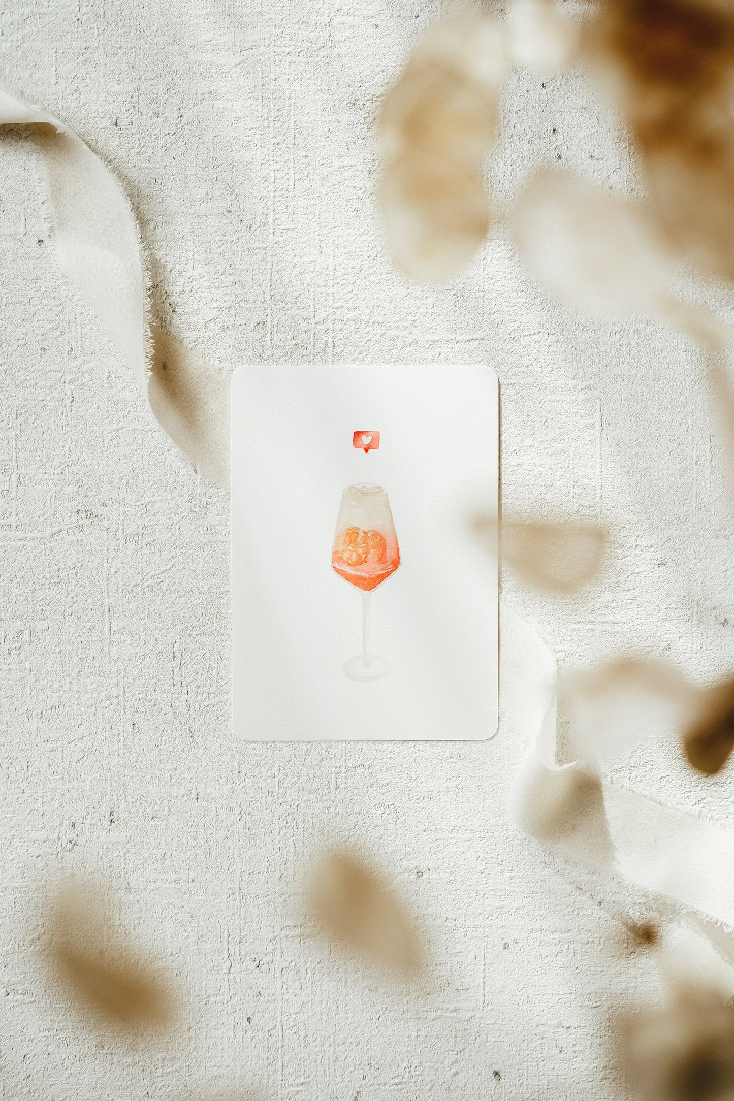 Postkarte Aperol Liebe