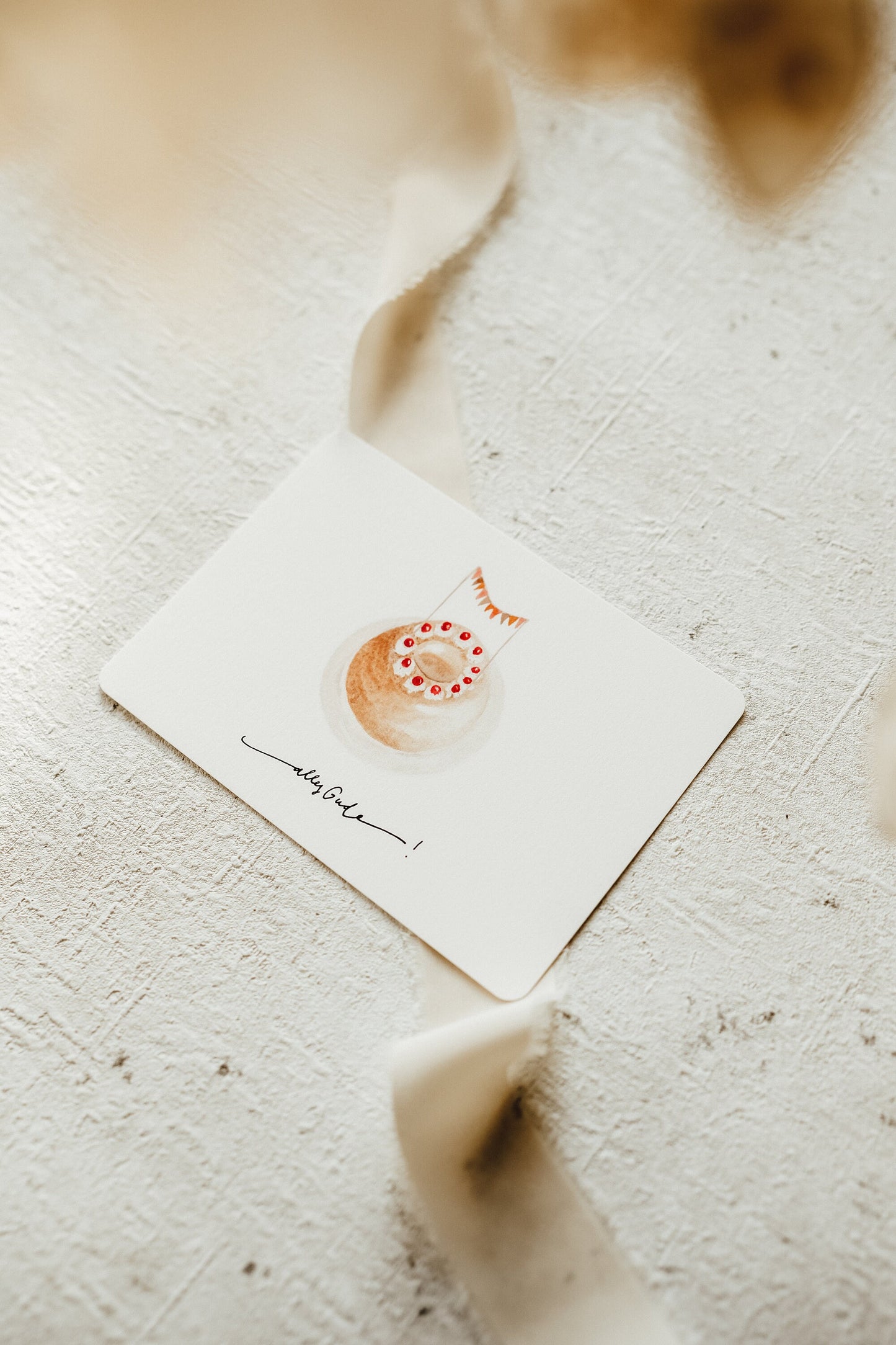 Postkarte Geburtstag Frankfurter Kranz