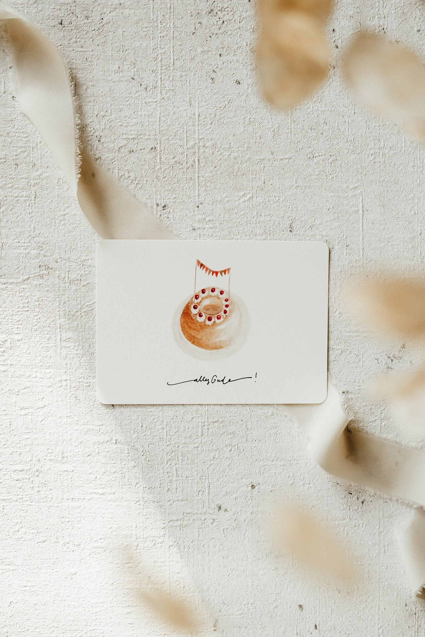 Postkarte Geburtstag Frankfurter Kranz