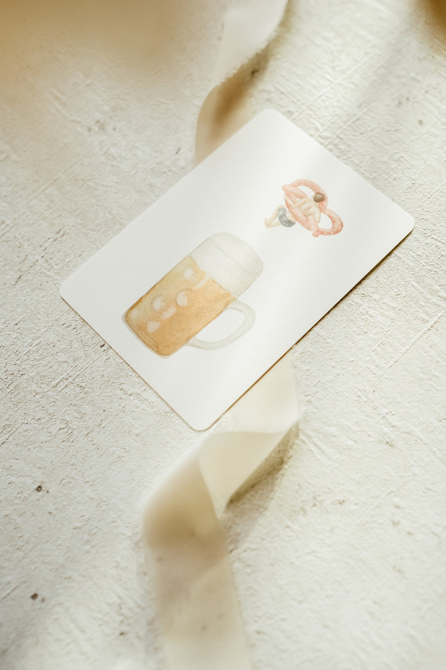 Postkarte Bier Sprung