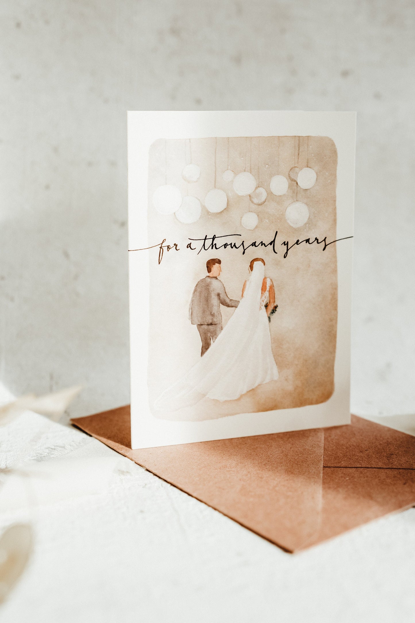 Klappkarte Hochzeit Boho