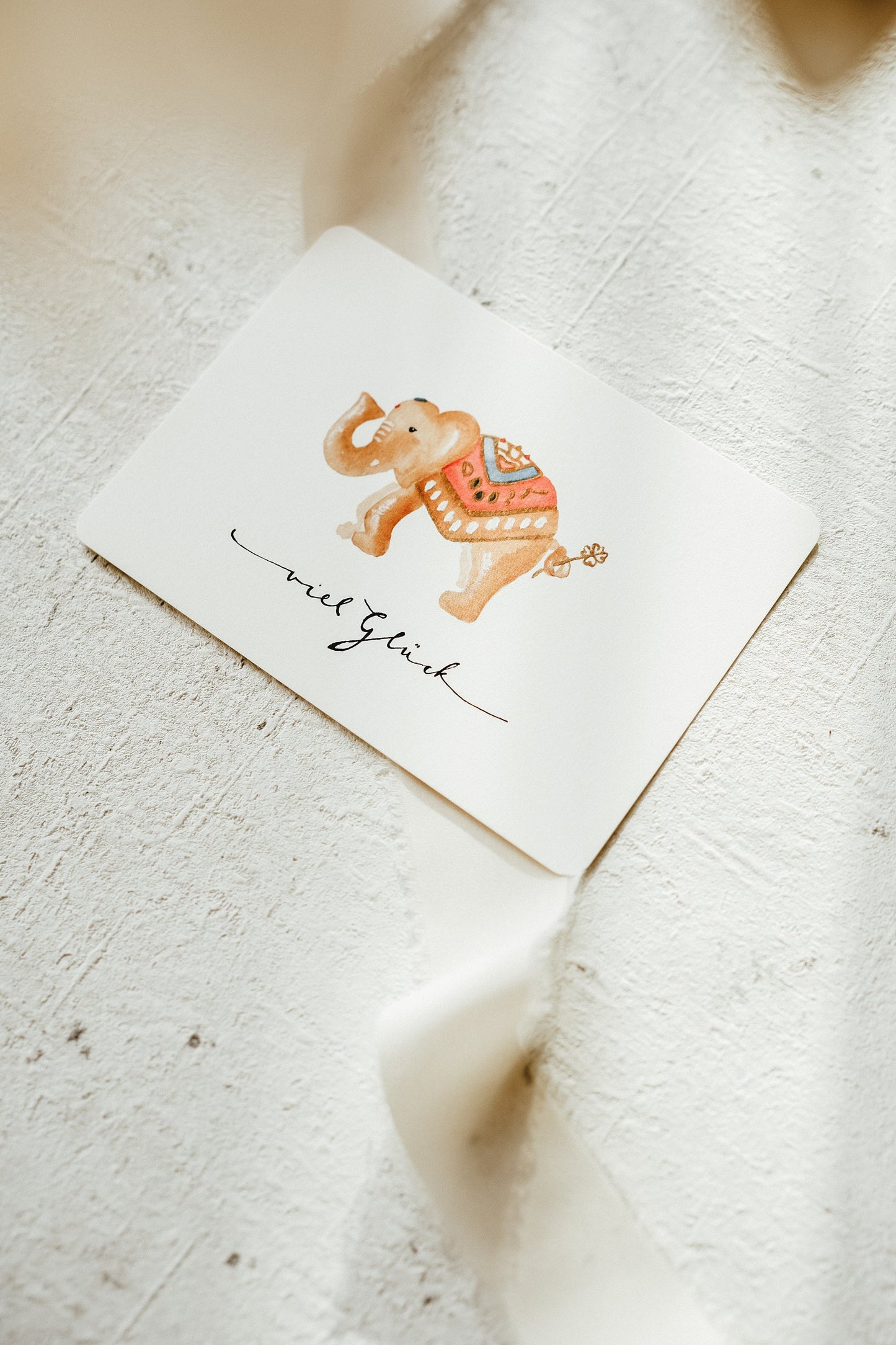Postkarte Viel Glück