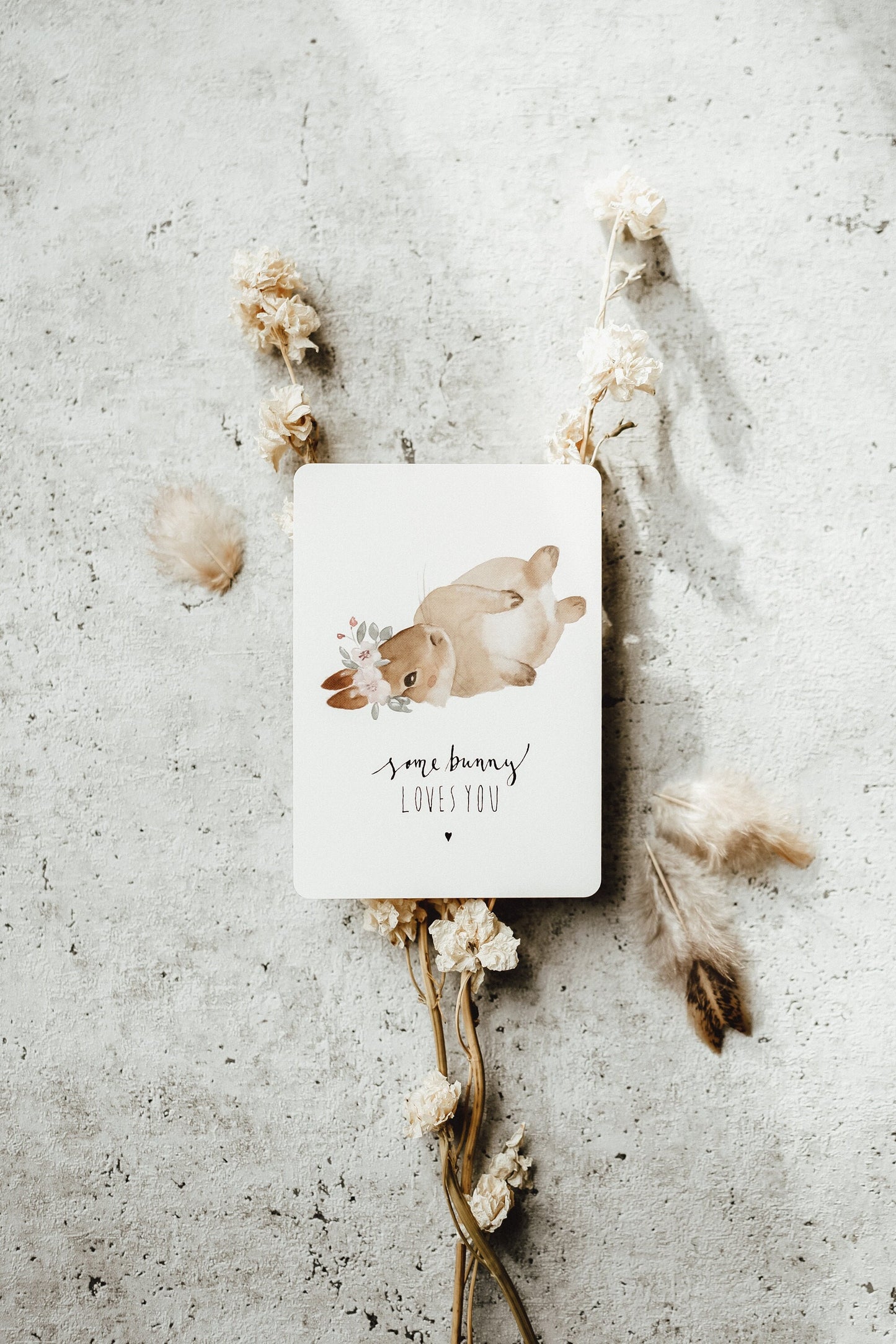 Postkarte Ostern Hase Some Bunny loves you