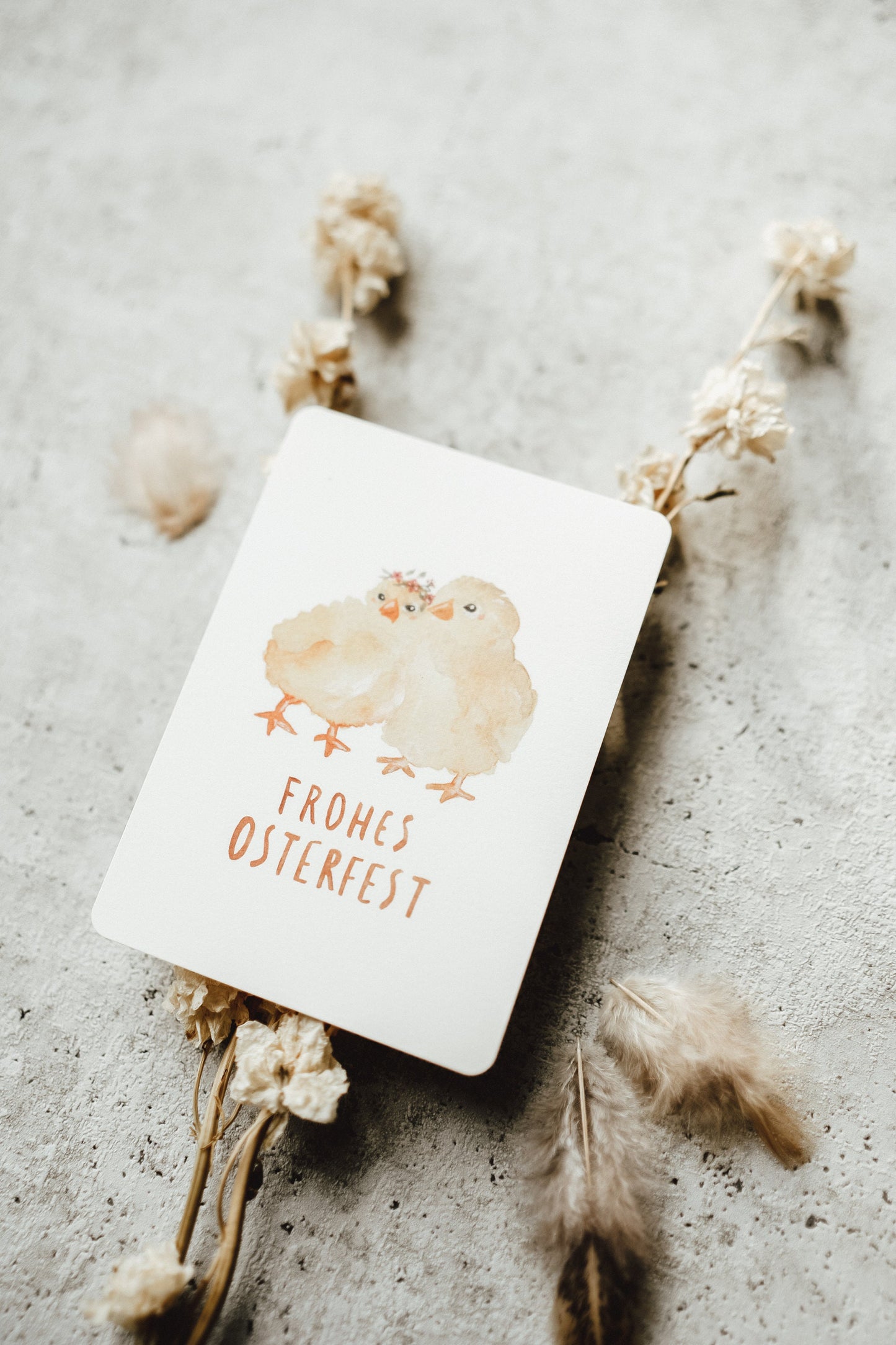 Postkarte Ostern Küken