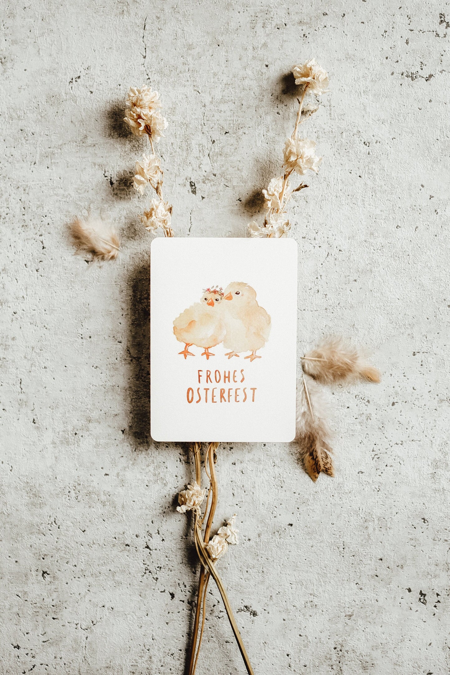 Postkarte Ostern Küken
