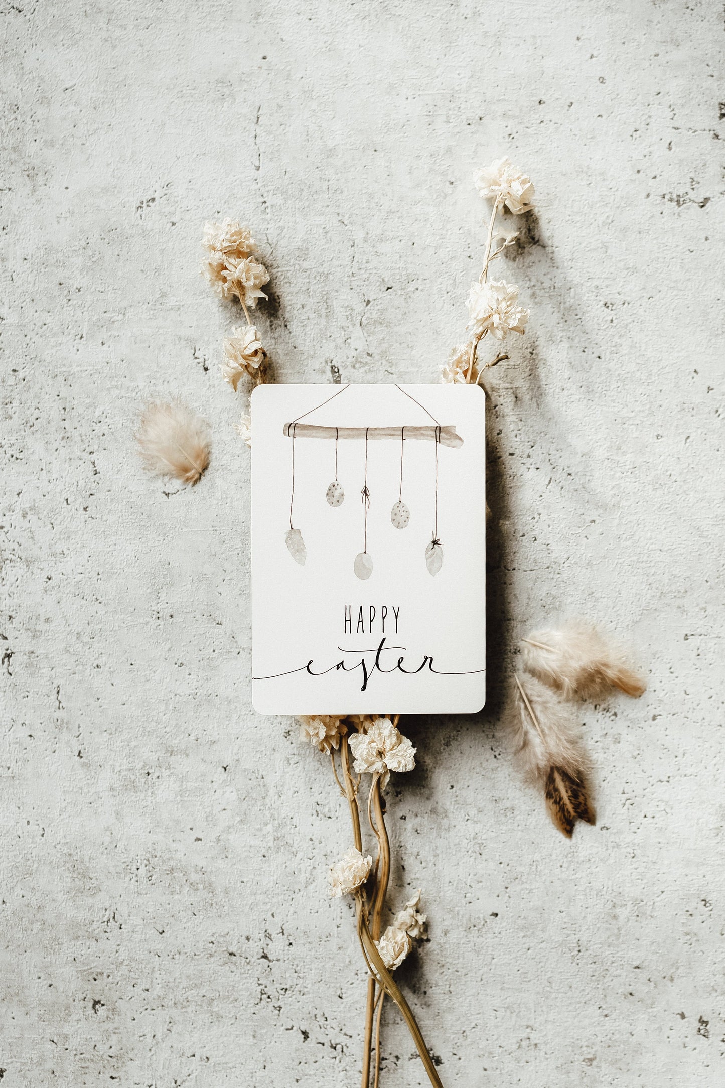 Postkarte Ostern Boho Osterast