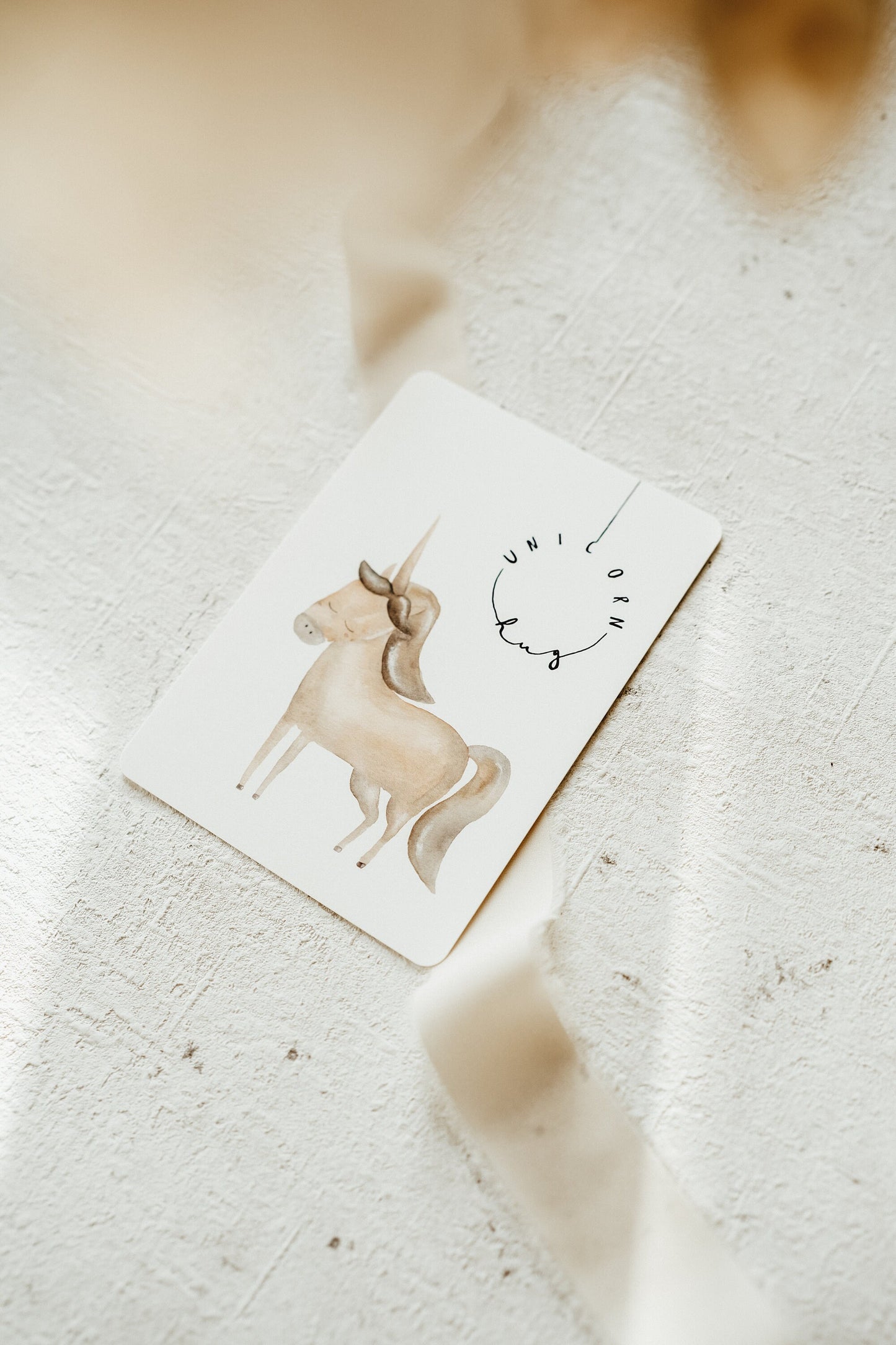 Postkarte Einhorn
