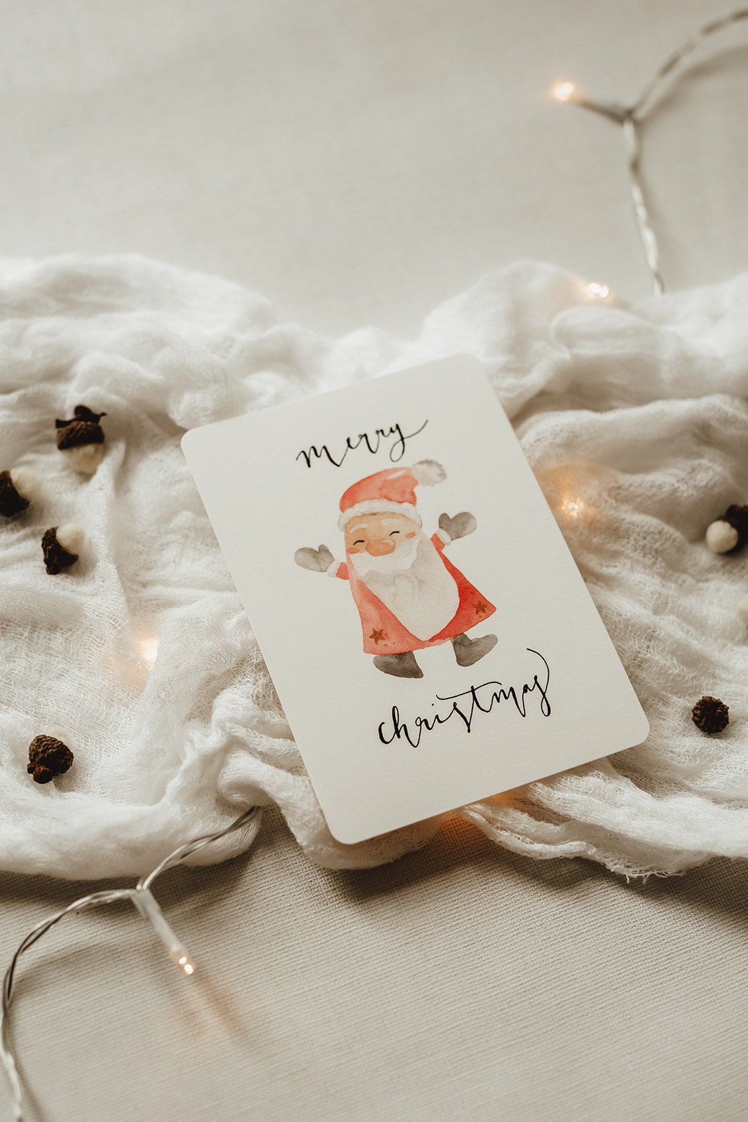 Weihnachtskarte Santa Weihnachtsmann