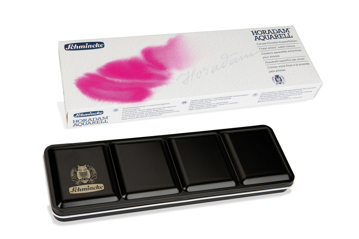 SCHMINCKE HORADAM® Aquarell Metallkasten | 24 x 1/2 Näpfchen