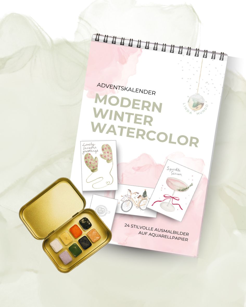 Adventskalender - MODERN WINTER WATERCOLOR *NEU*