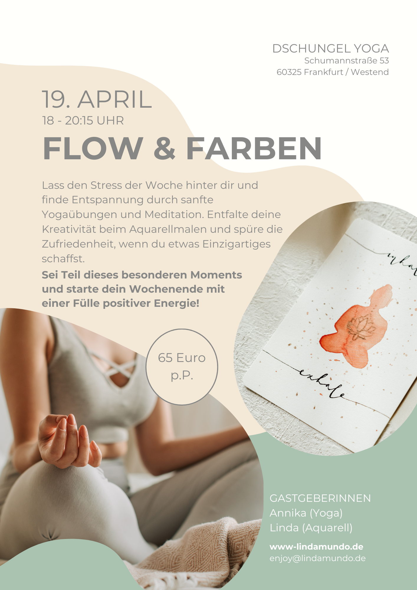 Yoga Aquarell Malkurs Workshop Frankfurt