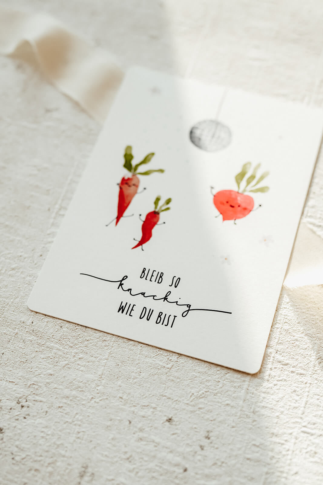 Postkarte Geburtstag Partygemüse Deutsch Linda Mundo