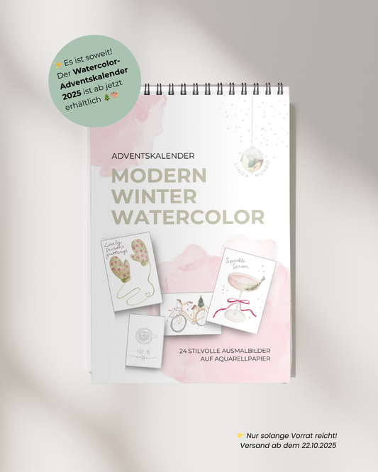 Adventskalender - MODERN WINTER WATERCOLOR *NEU*