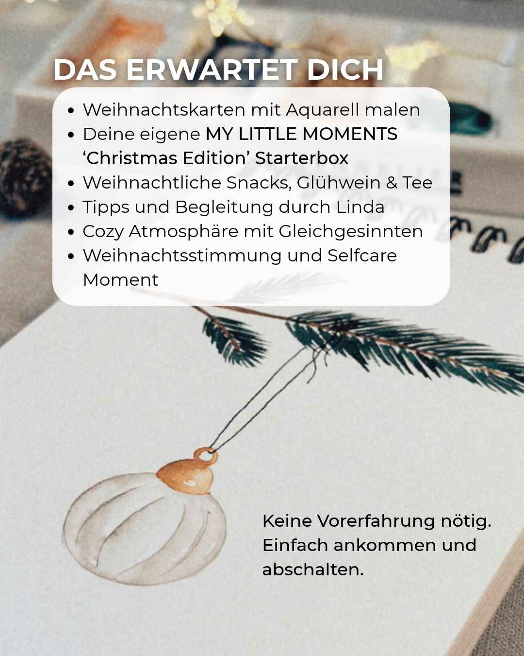 Selfcare Christmas Afterwork | Christmas Cards & Cozy Moments