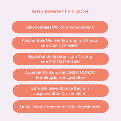 Drink. Paint. Connect mit LINDA MUNDO & I AM NOT WINE