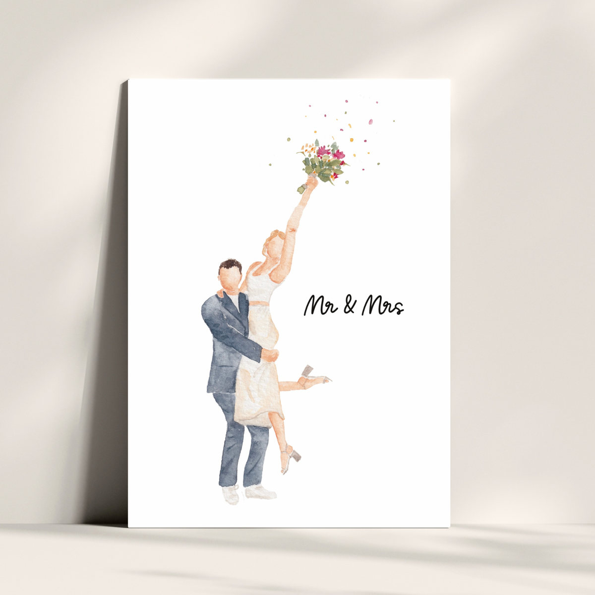 Hochzeitskarte Mr & Mrs
