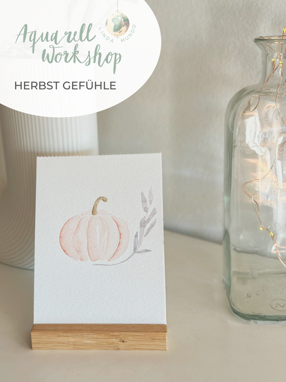 Aquarell Malkurs - HERBST GEFÜHLE - Oständ Store