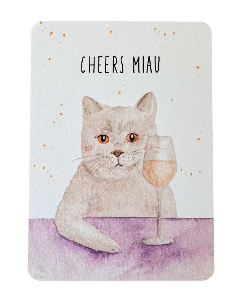 Karte Cheers Miau