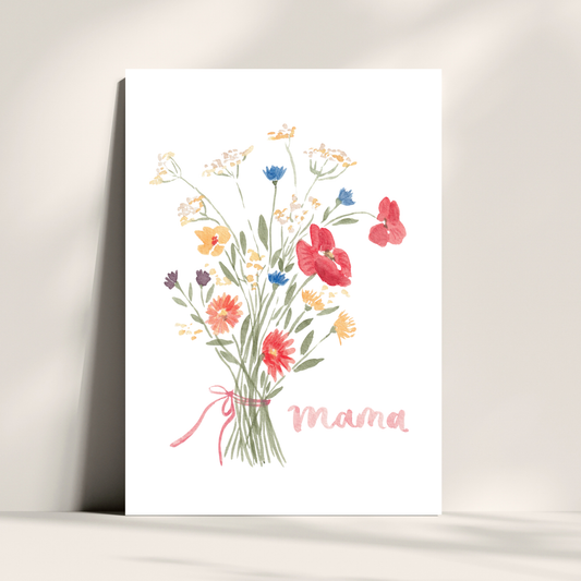 Wildblumen Strauß Mama