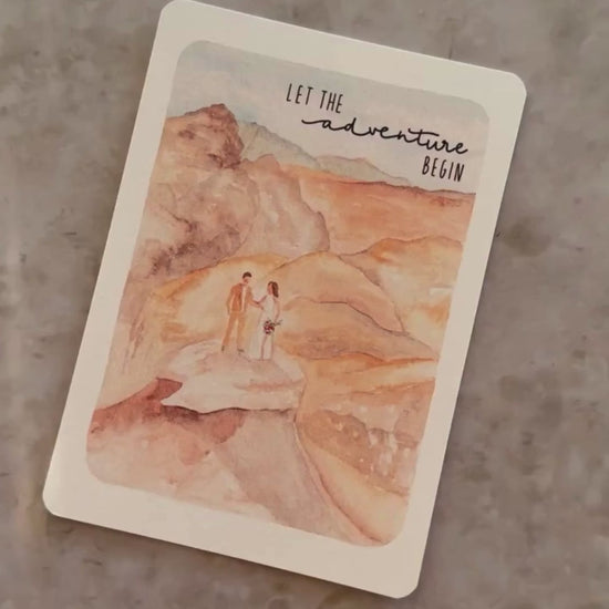 Karte hochzeit adventures