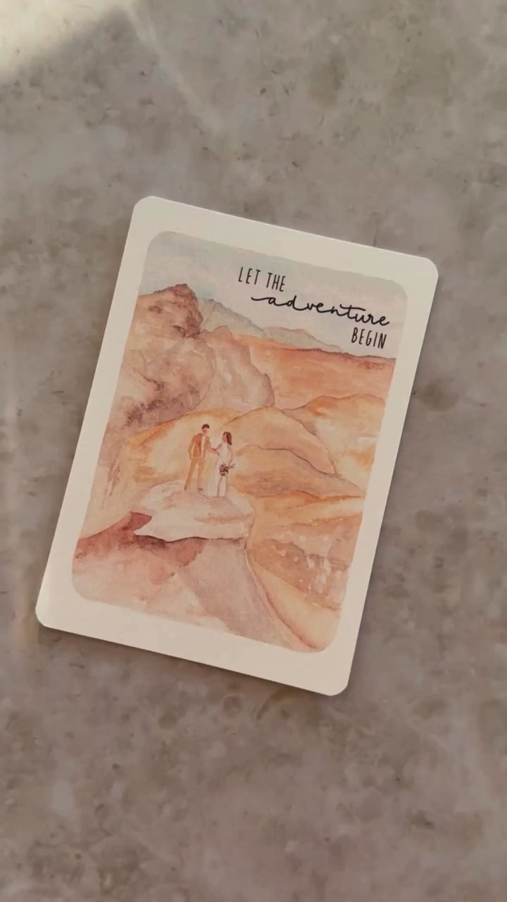 Karte hochzeit adventures