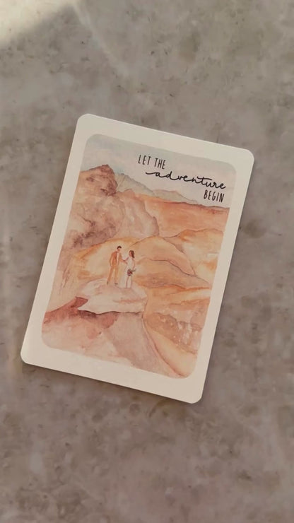 Karte hochzeit adventures