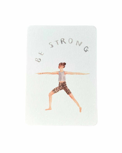 Be Strong Yoga Karte