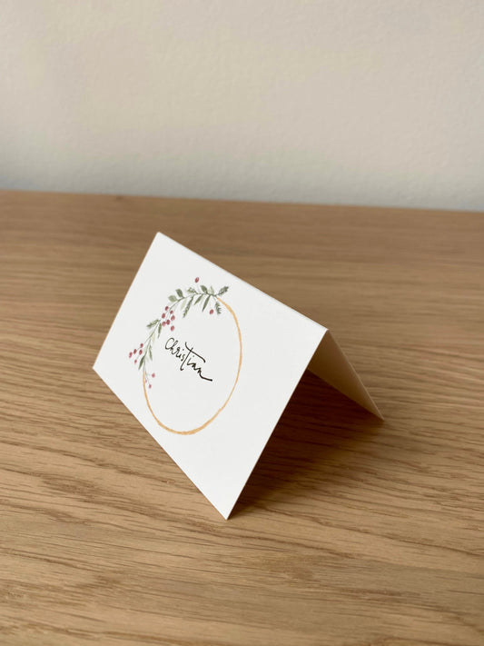 Platzkarten 6er Set Weihnachten