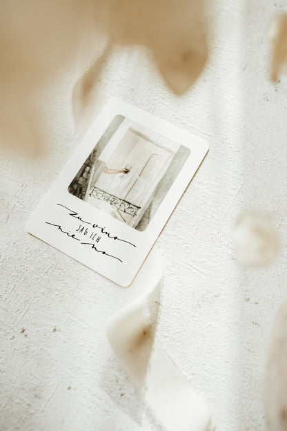 Postkarte Zu Vino sag ich nie no