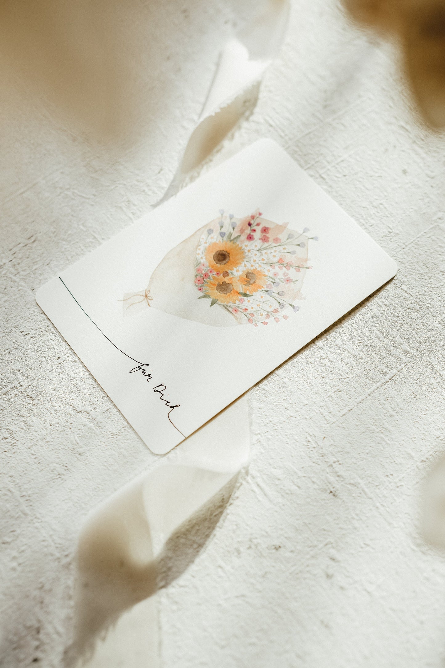 Postkarte Blumen Für Dich